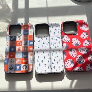 Casely set of 3 Iphone 13 pro phone cases